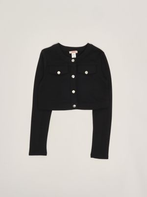 Liu Jo baby girl leather-look jacket gf4200j4828 Black