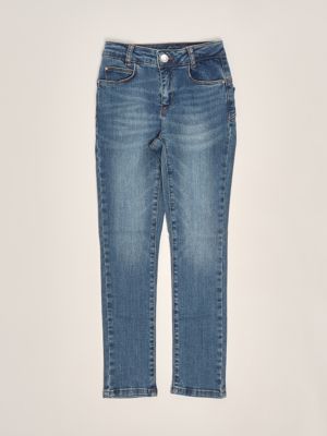 Stella McCartney cotton jeans with heart-shaped embroidery