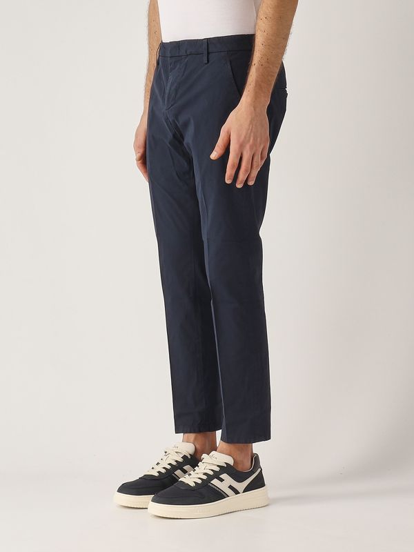 2. Pantalone uomo Alfredo in cotone stretch Navy Dondup up518pse025uptddu