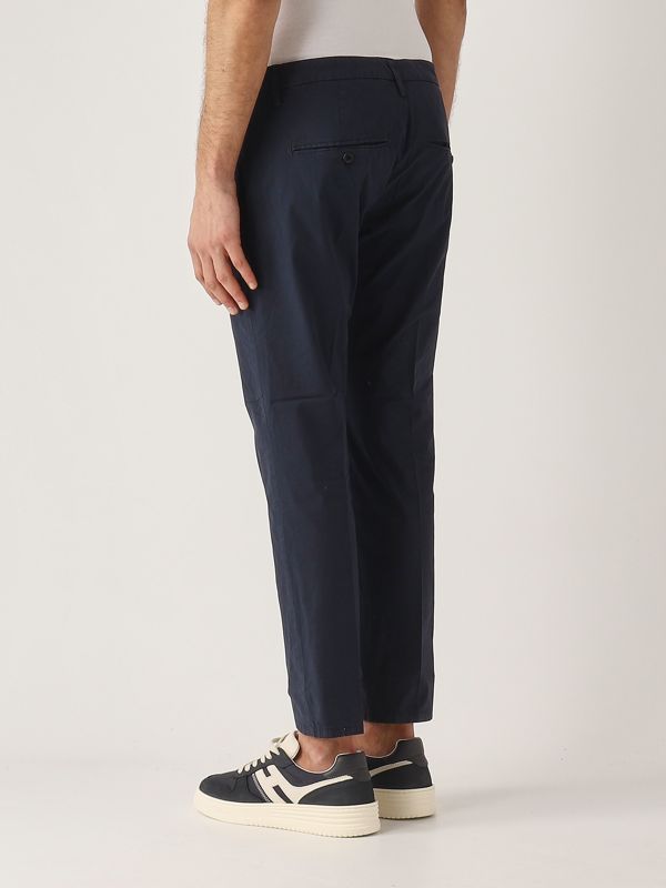3. Pantalone uomo Alfredo in cotone stretch Navy Dondup up518pse025uptddu
