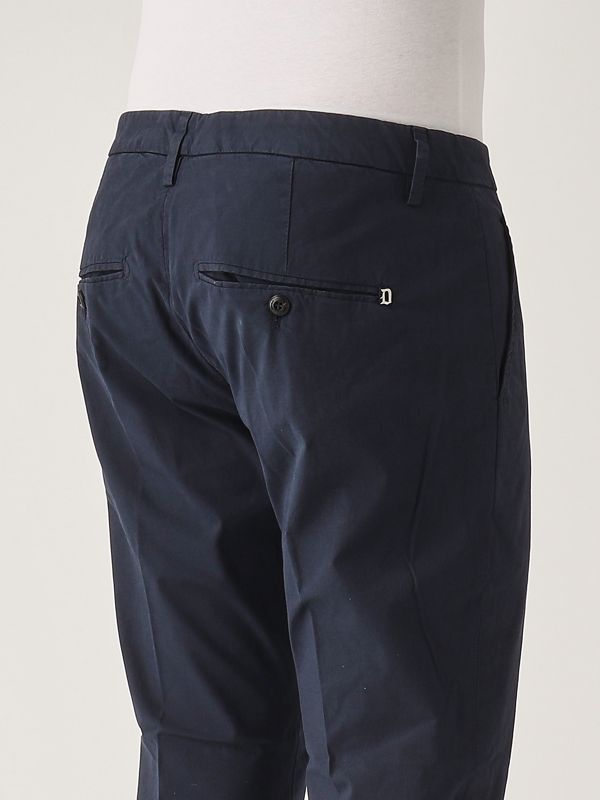 4. Pantalone uomo Alfredo in cotone stretch Navy Dondup up518pse025uptddu