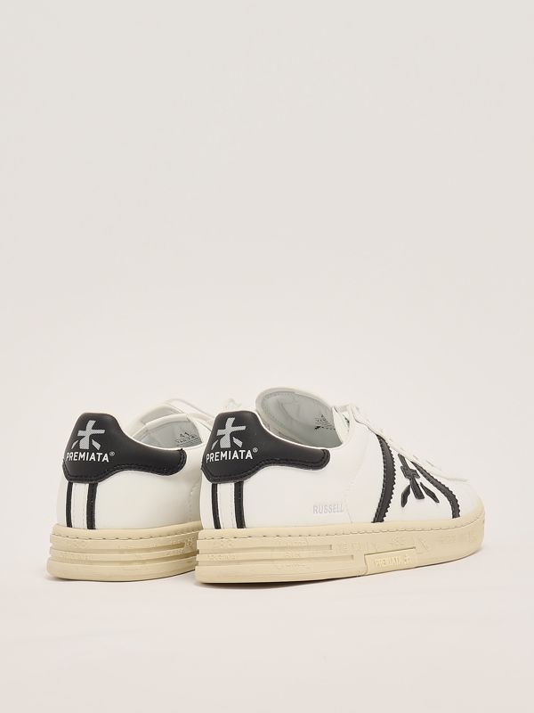 スニーカー PREMIATA RUSSELL-7474 Sneakers Russell in pelle bianca top RUSSELL 7474