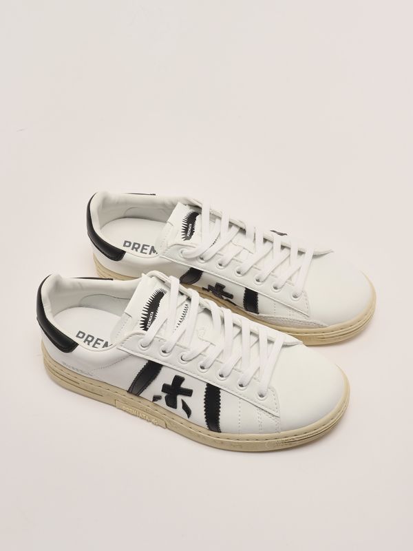 スニーカー PREMIATA RUSSELL-7474 Sneakers Russell in pelle bianca top RUSSELL 7474