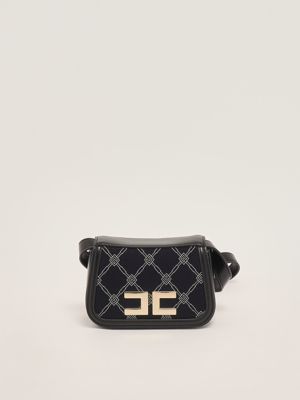 【★完売必至★】ELISABETTA FRANCHI ☆ ボディチュール Elisabetta Franchi imitation leather tote bag with embossed