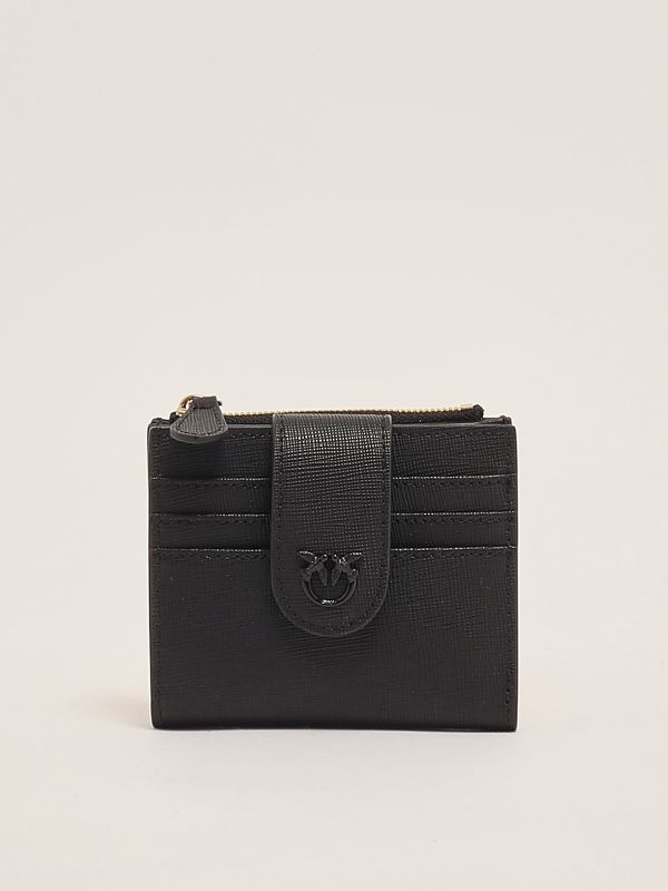 1. Multi Purpose saffiano leather wallet for women Black Pinko 103610a29p