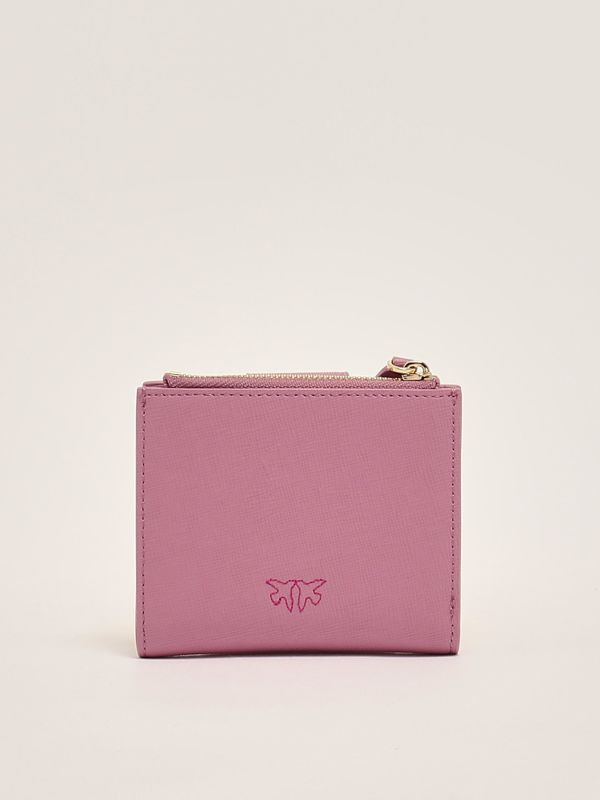 2. Multi Purpose saffiano leather wallet for women Purple Pinko 103610a29p