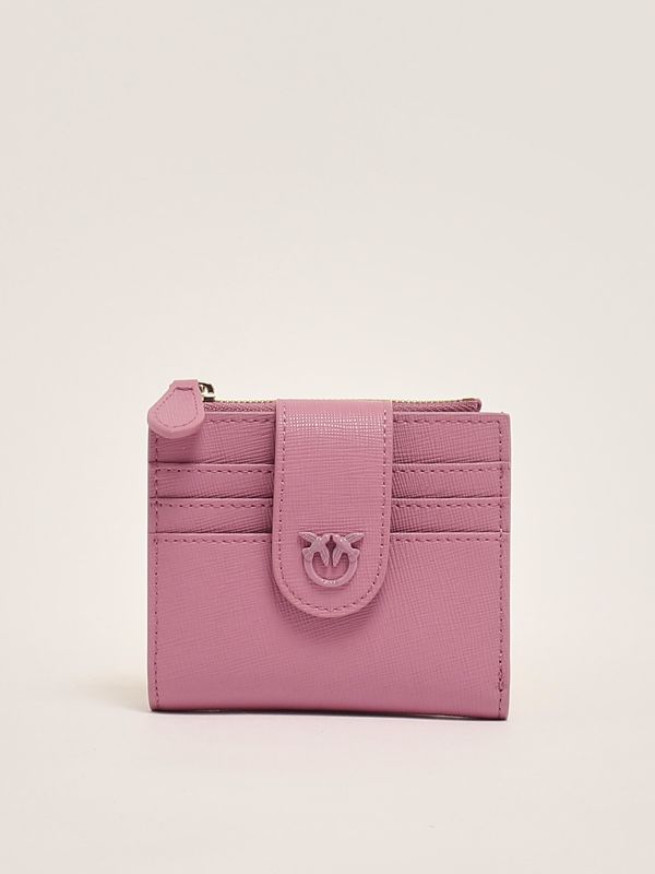 1. Multi Purpose saffiano leather wallet for women Purple Pinko 103610a29p