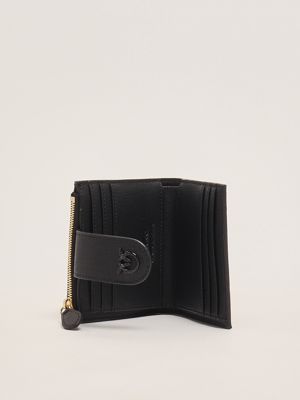 3. Multi Purpose saffiano leather wallet for women Black