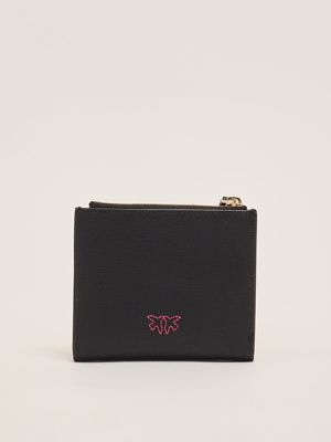 2. Multi Purpose saffiano leather wallet for women Black