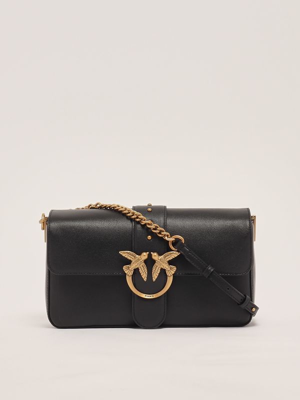 4. Borsa donna Love One Classic Slouchy in pelle Nero Pinko 104524a0qo
