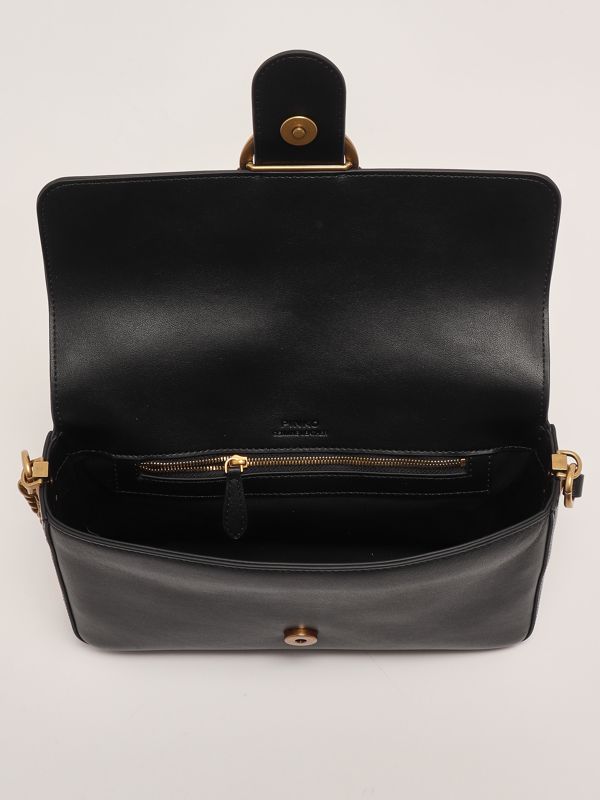 5. Borsa donna Love One Classic Slouchy in pelle Nero Pinko 104524a0qo