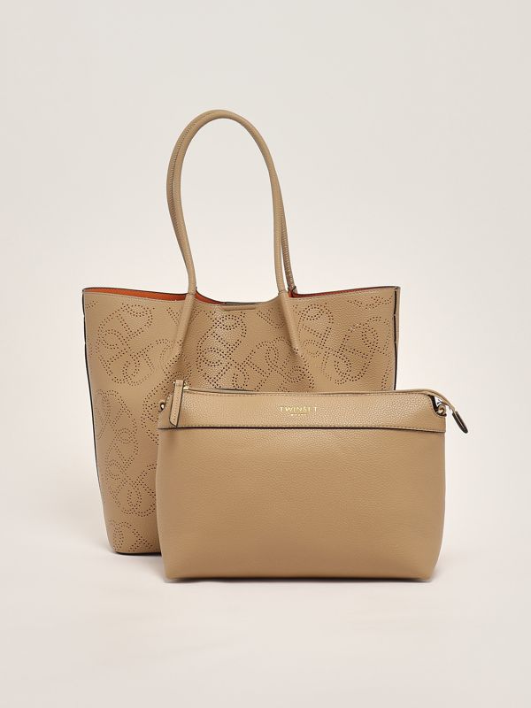 4. Bolso de mujer de polipiel Jengibre Twinset 251td8050