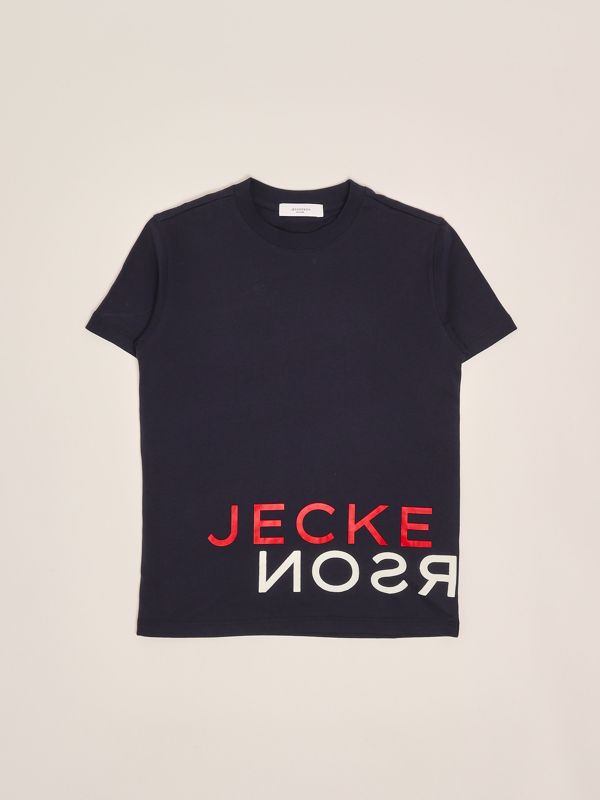 1. T-shirt bambino in cotone Blu Jeckerson 119tjmjs25