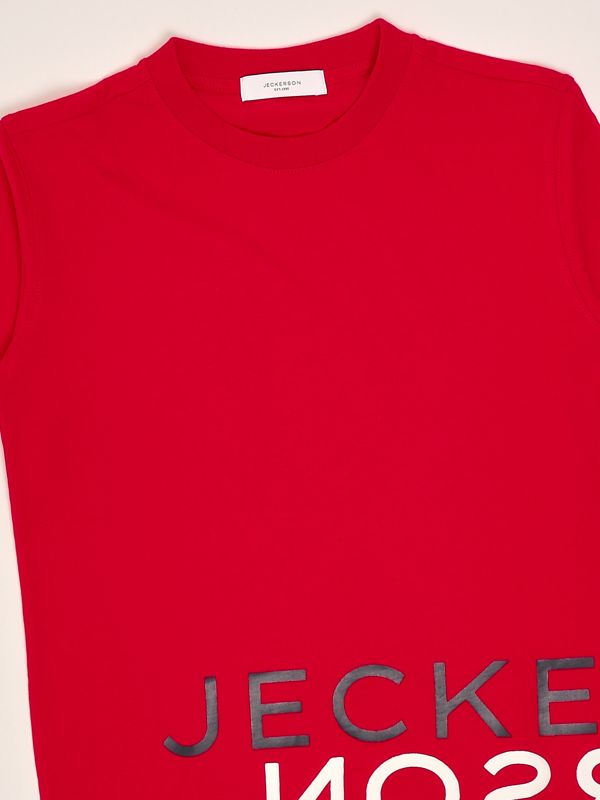 3. T-shirt bambino in cotone Rosso Jeckerson 119tjmjs25