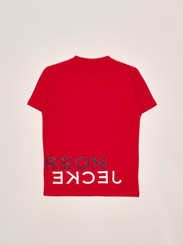 2. T-shirt bambino in cotone Rosso Jeckerson 119tjmjs25