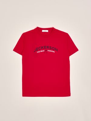 DSQUARED2◆Tシャツ/--/コットン/RED/ロゴプリント Dsquared2 boy's cotton T-shirt with logo print dq1983d00mv