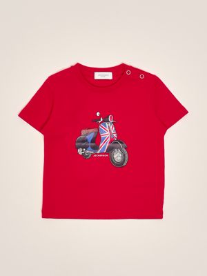 Cotton T-shirt for baby boys Red Jeckerson