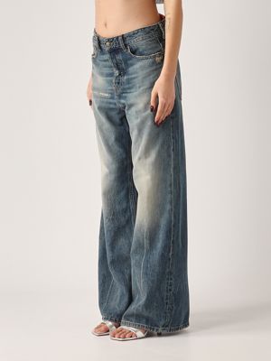 2. D-Sire stretch cotton jeans for women Vintage Denim
