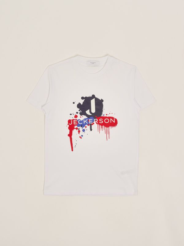 Jeckerson T-Shirt Light Size Cotton, Elastane In Black - 60% Off