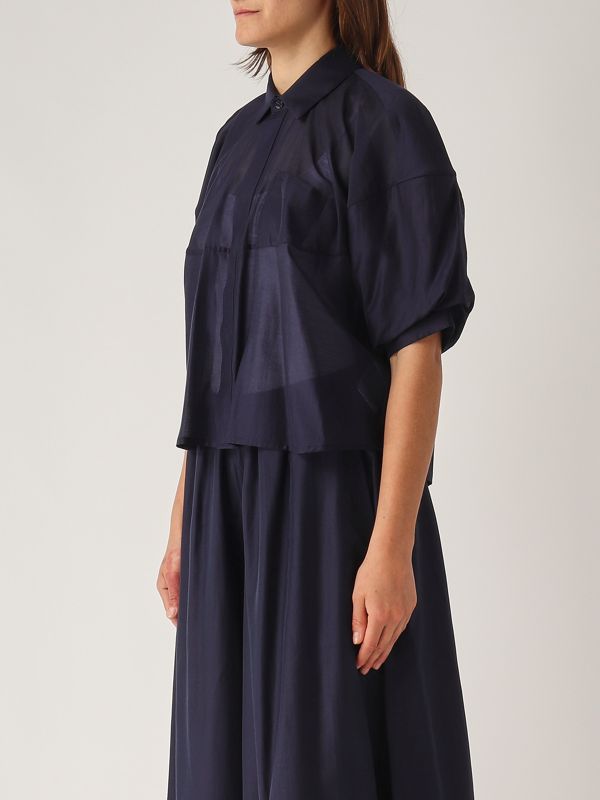 2. Musselin-Shirt für Frauen Blau Meimeij m5ef13