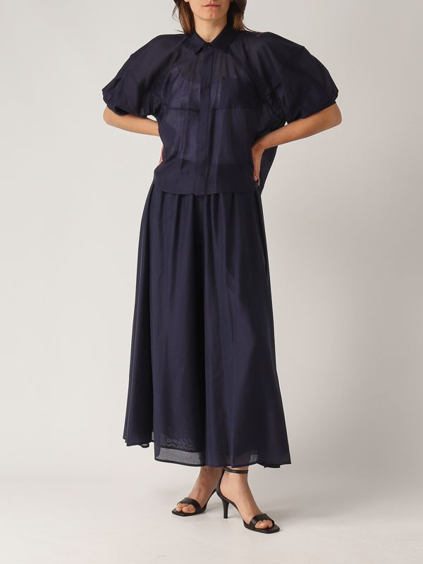5. Musselin-Shirt für Frauen Blau Meimeij m5ef13