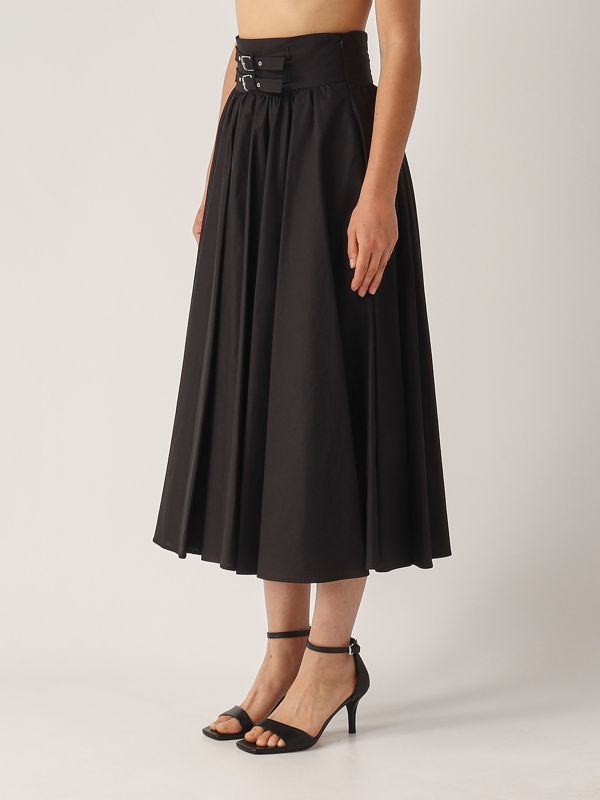 2. Cotton skirt for women Black Meimeij m5ea35
