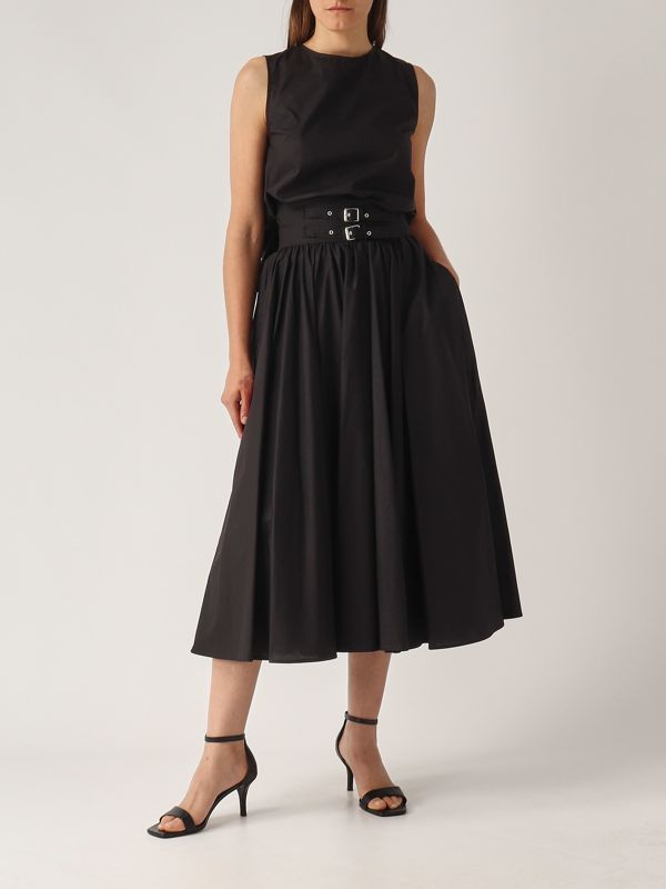 5. Cotton skirt for women Black Meimeij m5ea35