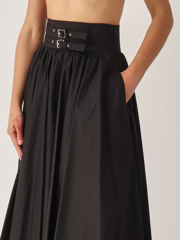 4. Cotton skirt for women Black Meimeij m5ea35