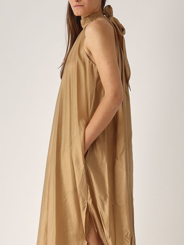 4. Muslin dress for women Camel Meimeij m5ef14