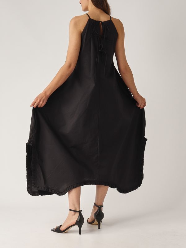 5. Cotton dress for women Black Meimeij m5ea62