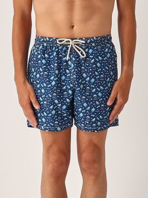 水着 MC2 SAINT BARTH Men Swim Pants LIG0003 00081H PALM PLANE 61 Men's costume with print lig0003 Vespa-Celeste | Caposerio.com