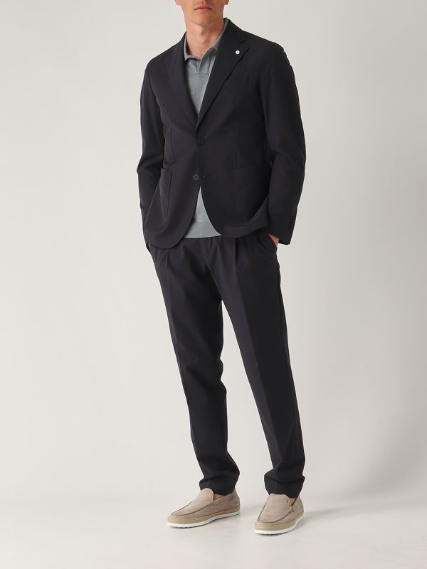 5. Americana para hombre de nailon técnico Azul marino L.B.M. 1911 552122844