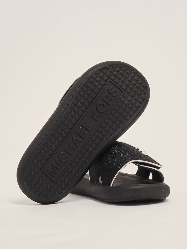 4. Raelynn Darby rubber slippers for girls Black Michael Kors mk01951
