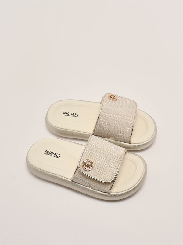 2. Raelynn Darby rubber slippers for girls Platinum Michael Kors mk01951