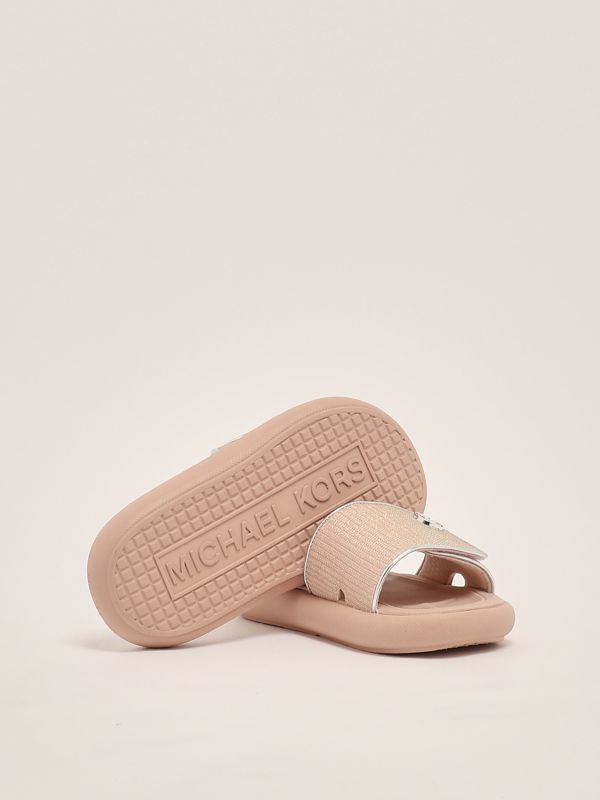 4. Raelynn Darby rubber slippers for girls Pink Michael Kors mk01951