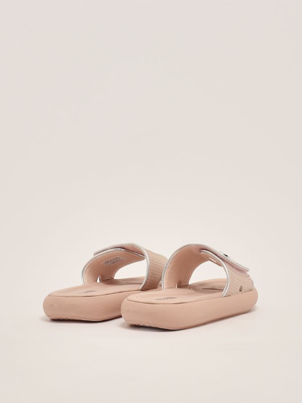 3. Raelynn Darby rubber slippers for girls Pink Michael Kors mk01951