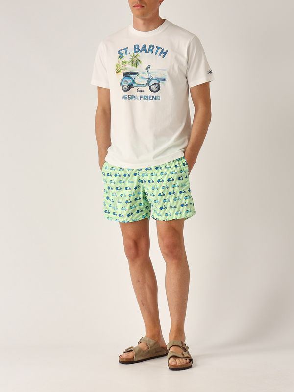 3. Costume uomo con stampa Vespa-Verde MC2 Saint Barth lig0003