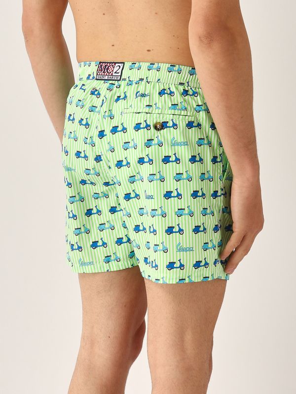 2. Costume uomo con stampa Vespa-Verde MC2 Saint Barth lig0003
