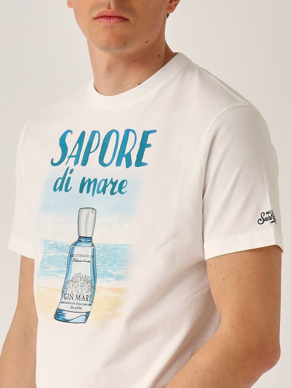 4. T-shirt uomo in cotone Bianco MC2 Saint Barth tshm001