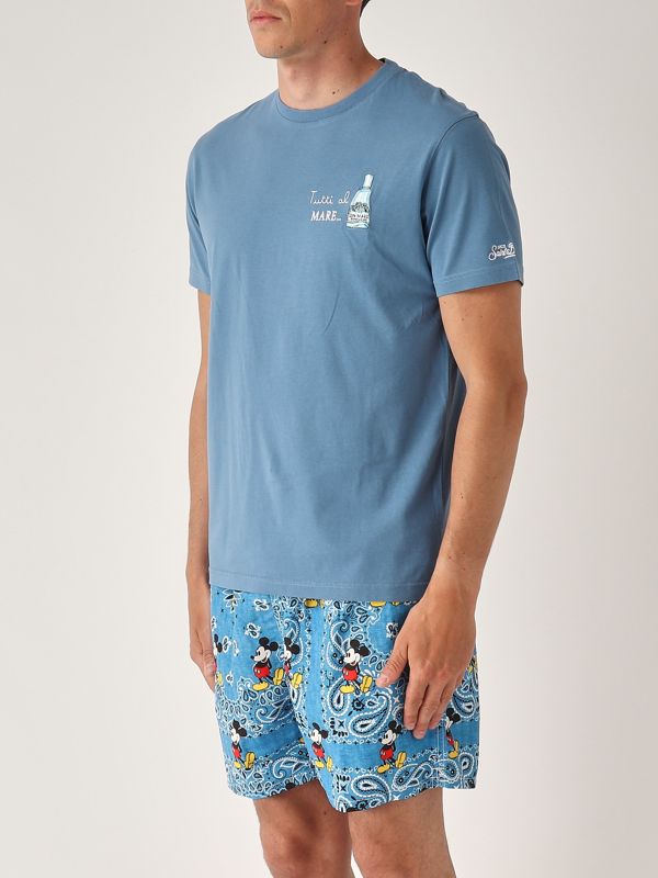 2. T-shirt uomo in cotone Carta Da Zucchero MC2 Saint Barth tshm001