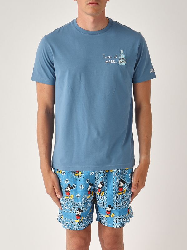 1. T-shirt uomo in cotone Carta Da Zucchero MC2 Saint Barth tshm001