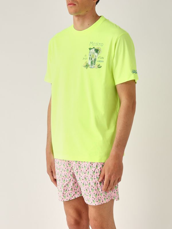 2. T-shirt uomo in cotone Fluo MC2 Saint Barth tshm001