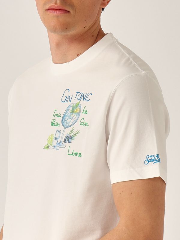 4. T-shirt uomo in cotone Gin MC2 Saint Barth tshm001