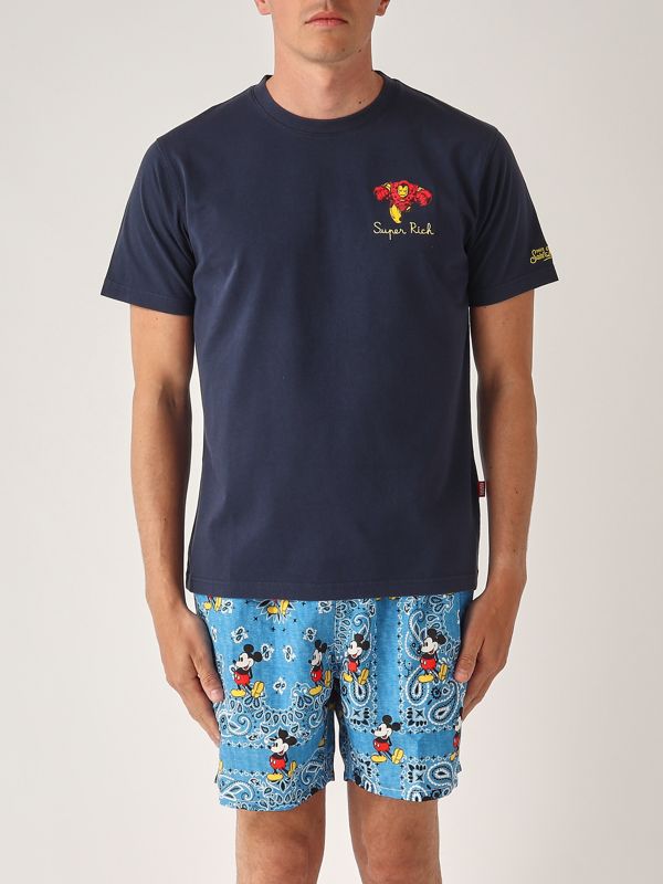 1. T-shirt uomo in cotone Iron Man MC2 Saint Barth tshm001