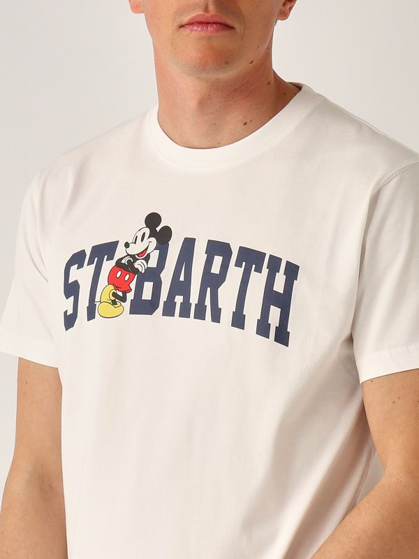 4. T-shirt uomo in cotone Mickey MC2 Saint Barth tshm001