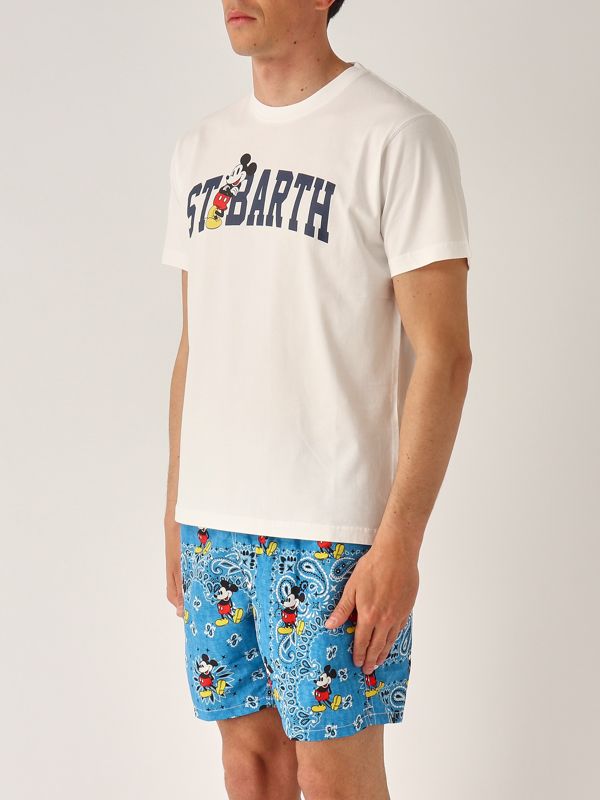 2. T-shirt uomo in cotone Mickey MC2 Saint Barth tshm001