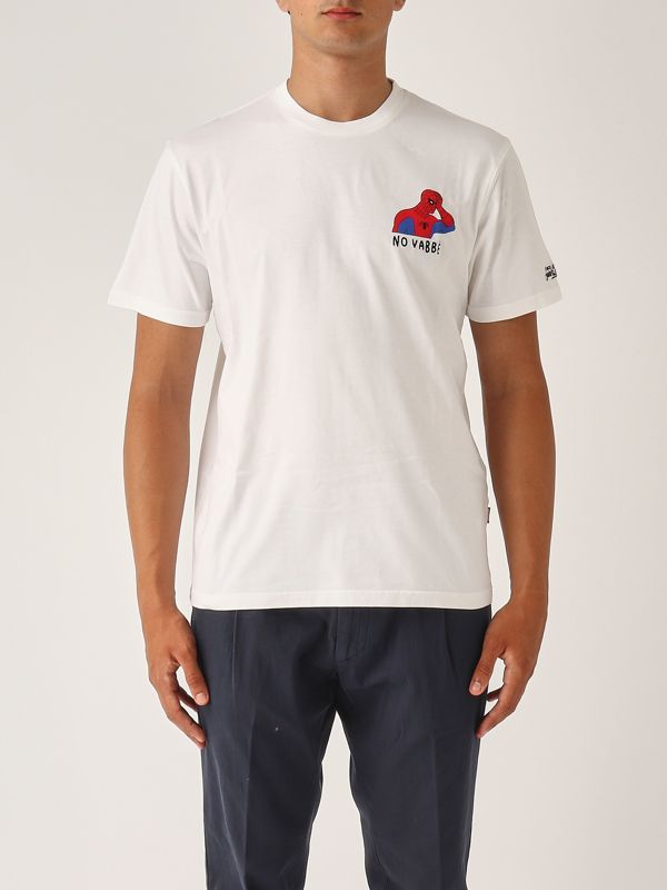 1. T-shirt uomo in cotone Spiderman Vabbe 01n MC2 Saint Barth tshm001