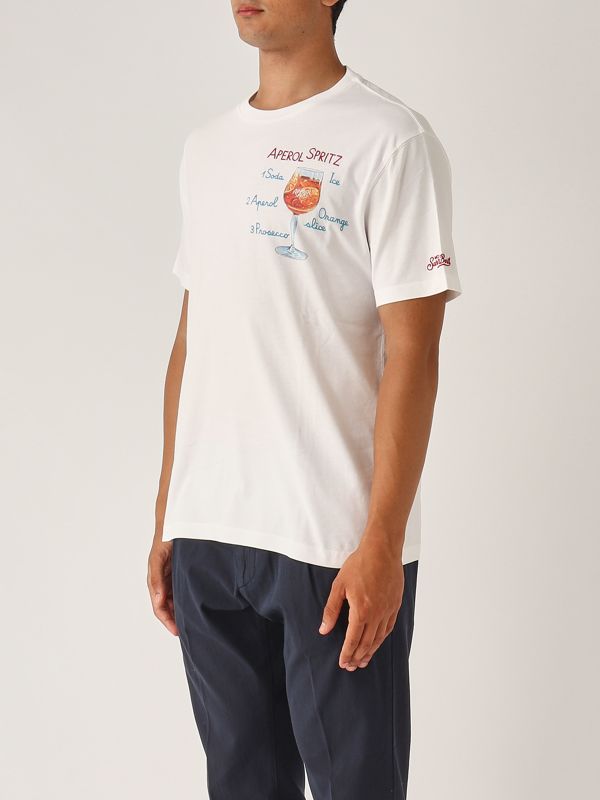 2. T-shirt uomo in cotone Spritz 01n MC2 Saint Barth tshm001