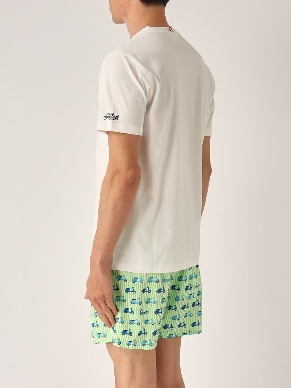 3. T-shirt uomo in cotone Vespa MC2 Saint Barth tshm001