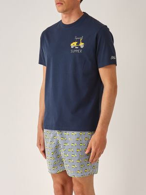 2. T-shirt uomo in cotone Blu